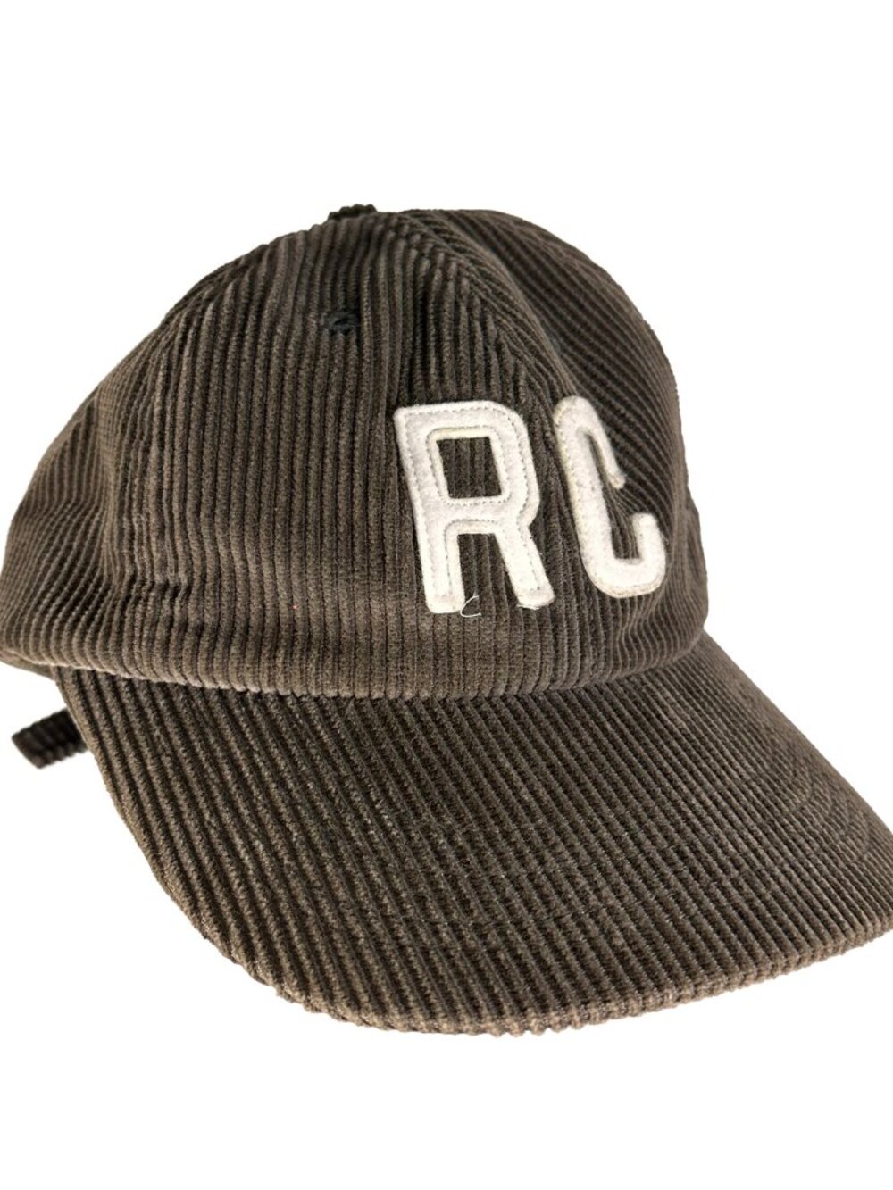 Reigning Champ Corduroy RC Strap-back Hat Gray/White